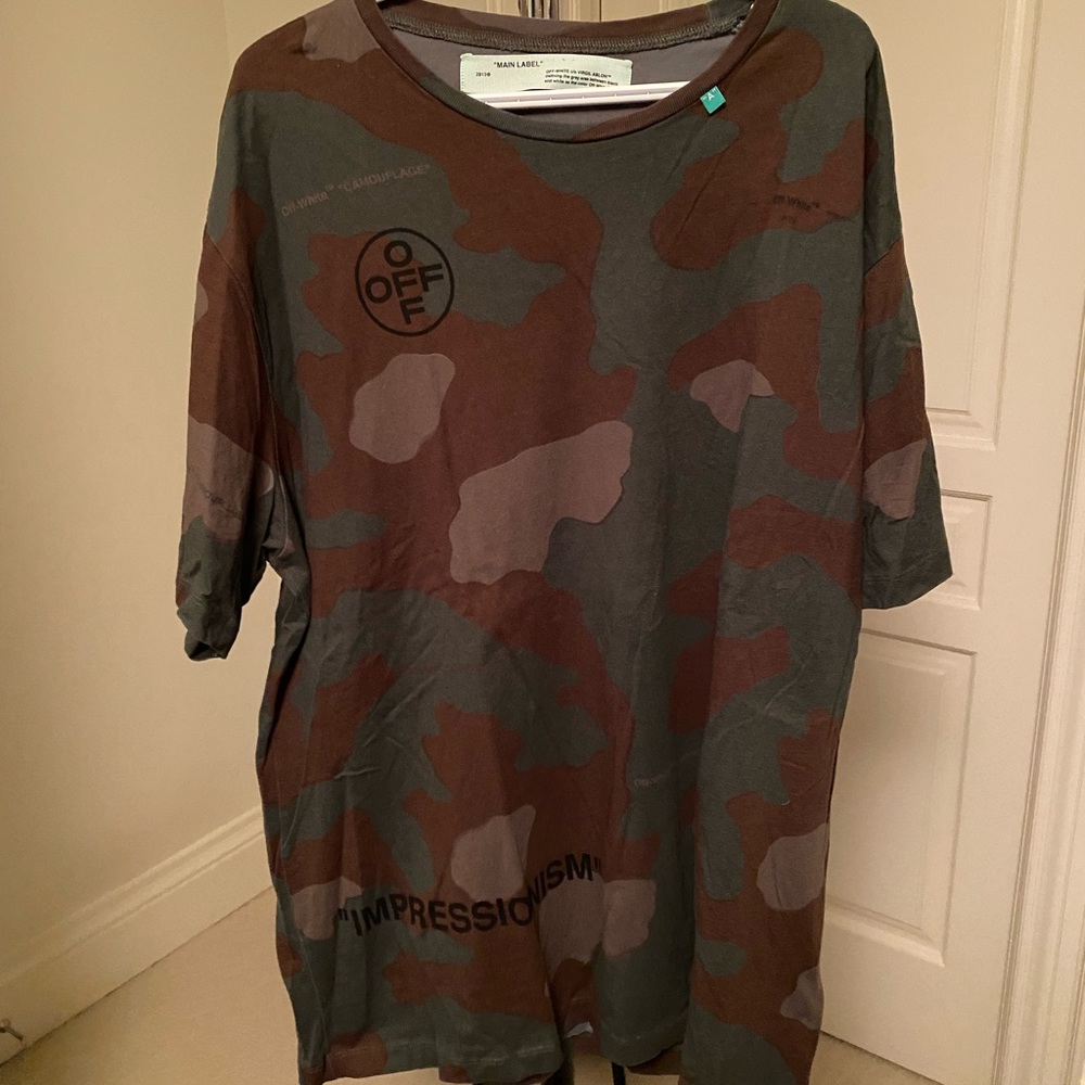 Off-White Camouflage Short Sleeve Tee